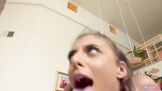 Brunette teen Gia Derza gets her holes full of sticky cock in this hot video