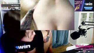 A streamer girl skinloverss gets fucked by her viewer during a donation stream