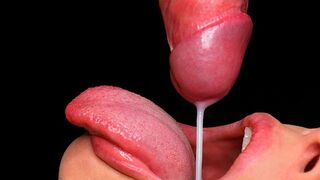 The best blowjob with milk and cum, an unforgettable experience in ASMR style
