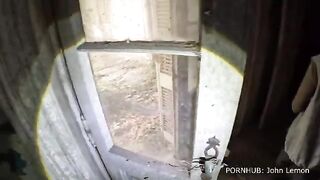 Petite babe fucked hard in an abandoned house vlog