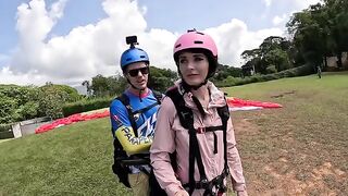 Paragliding in Costa Rica with a surprising wet landing
