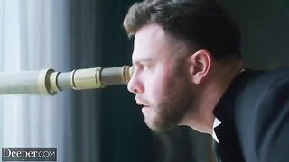 Curvy Kazumi gets dominated, gagged, and spanked hard by a commanding figure in a sensual, iconic scene from Deeper, a channel known for its passionate and erotic content that often explores themes of domination and kinky fantasies