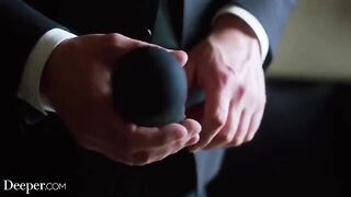 Curvy Kazumi gets dominated, gagged, and spanked hard by a commanding figure in a sensual, iconic scene from Deeper, a channel known for its passionate and erotic content that often explores themes of domination and kinky fantasies