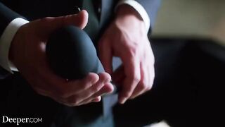 Curvy Kazumi gets dominated, gagged, and spanked hard by a commanding figure in a sensual, iconic scene from Deeper, a channel known for its passionate and erotic content that often explores themes of domination and kinky fantasies