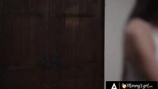 Stepsister swaps pussy eating with busty Kenzie Taylor in the kitchen