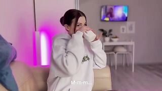 Truth or action? Or maybe a juicy blowjob? Lesya Moon's daring game