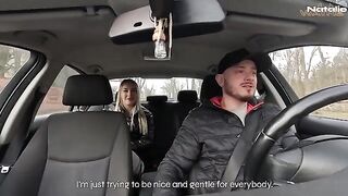 The luckiest taxi driver ever, especially after a wild ride with stunning passengers!