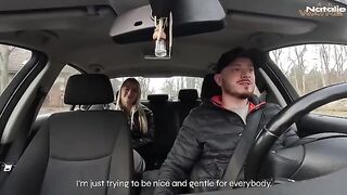 The luckiest taxi driver ever, especially after a wild ride with stunning passengers!