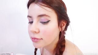 The cutie girl shows her stepbrother how to make a porn video