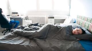 The stepson surprises his stepmom with a creampie in front of his dad