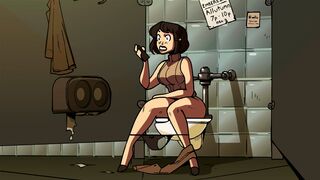 The Girl with the Bassoon 2, or Bombshell Barista 2, is a cartoon where you are going to see the main character, in this case the bassoon girl, grow. She begins as a normal sized young woman but grows and expands until she is a huge version of herself. Sh
