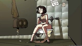 The Girl with the Bassoon 2, or Bombshell Barista 2, is a cartoon where you are going to see the main character, in this case the bassoon girl, grow. She begins as a normal sized young woman but grows and expands until she is a huge version of herself. Sh