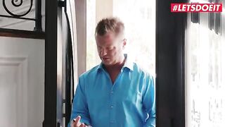 A rich guy fucks a hot girl and her girlfriends, including stunning Karlee Grey