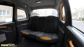 A big dick is what this fake taxi passenger and the driver both love