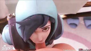 Best Overwatch Tracer 2021 compilation with sound - RedScarlet28