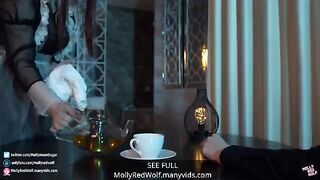 The Lord spanks and fucks his maid, MollyRedWolf hard