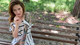 I fucked in my panties in the park and came in my car