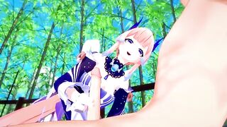 Kokomi fucks like a slut in this hot Genshin Impact 3D hentai scene