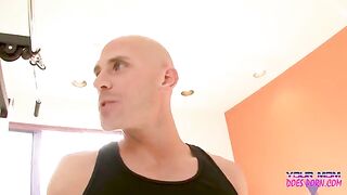 Blonde MILF Shayla Laveaux gets her pussy pounded by a gym trainer