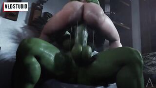 Hentai Futanari with Marvel Heroes in 3D Action