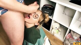 A girl learned to suck cock and became a professional, just like in steamy step-fantasy videos