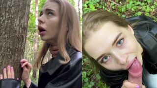 A small dick fucker, Californiababe took a risk and fucked in the forest