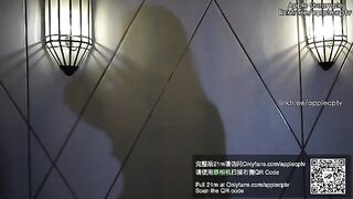 High heels Stockings 19 Dark Black Apple - now with even more apple-creampie action!