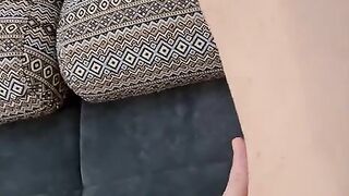 Skinny step mom is eager to jump on a big and strong cock