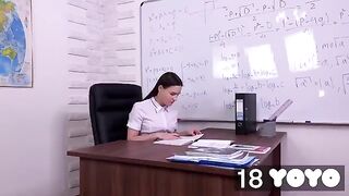 I fantasize about my teacher and I get fucked in his chair