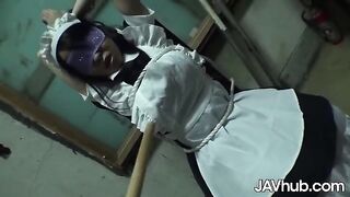 Busty Japanese Yui Satonaka is fucked by multiple men in an intense orgy