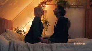 The couple fucked slowly and deeply at home