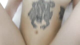 A cute blonde teen with fake lips gets fucked in her room