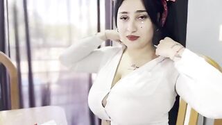 The girl with big boobs fucks her math teacher to pass