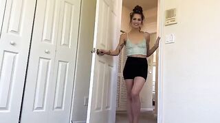 A stepbrother called the hot Latina girl to show how to relax properly