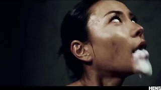 Asian busty babes got fucked by aliens in a wild hentaied scene