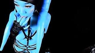 Twi'lek slut gets leashed and fucked by an evil alien in this Star Wars parody