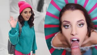 Stepbrother Lila Love is obsessed with her huge boobs and more