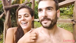 The couple has an intense and passionate sex session outdoors on Lustery