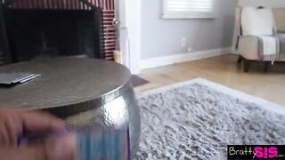 Gina Valentina does the lap dance for the first time for her stepbro
