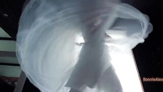 Accidental discovery of a wedding dress led to intimate moments