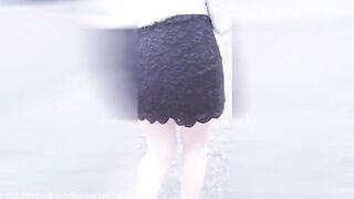 I think she's all ready for my hole! - Public Restroom Sex with Asian Beauty