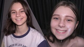 Submissive 18 yo is used for sex and receives a messy hot load