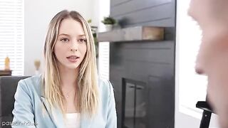 A skinny blonde gets fucked hard to impress and get the job done