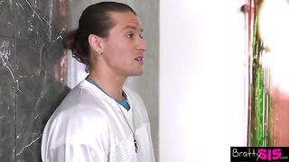 Lulu Chu asks Maria Kazi to taste her stepbrother's cum