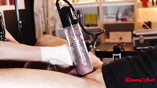 Cock pumping and ejaculation compilation video