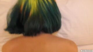 A punk girl is celebrating her 18th birthday with hardcore sex