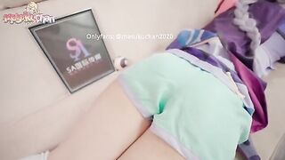 Thick Thighs Qiqi Gets Her Pussy Filled with Cum during a Lewd Massage