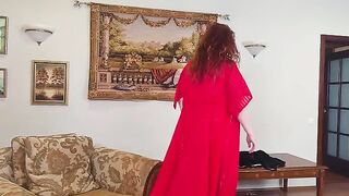 A chubby stepmom craves anal adventures with her stepson in this steamy scene