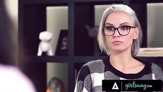 Busty counselor Kenzie Taylor saves Asian marriage with sex