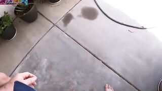 The stepson’s girl was late, so her mom invited him to swim